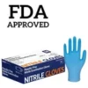 Blue Nitrile Medical Gloves FDA Powder & Latex Free